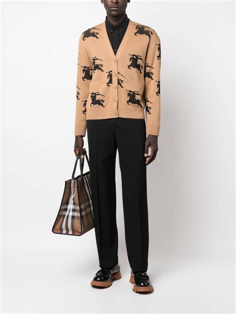 burberry shawl cardigan|Burberry equestrian cardigan.